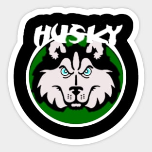 "Husky Harris" (Green) Sticker